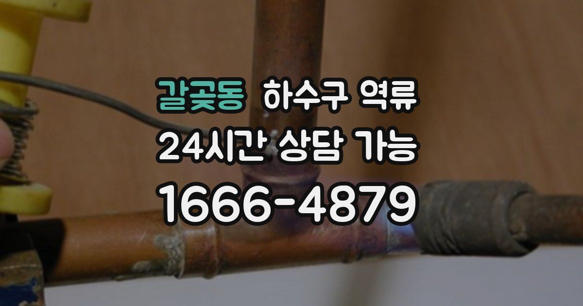 갈곶동 하수구 역류