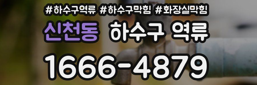 신천동 하수구 역류