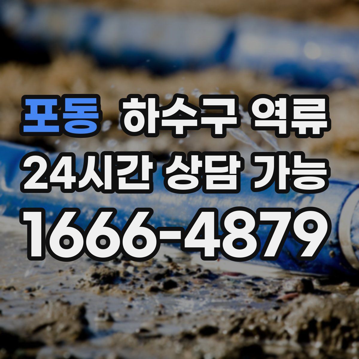 포동 하수구 역류