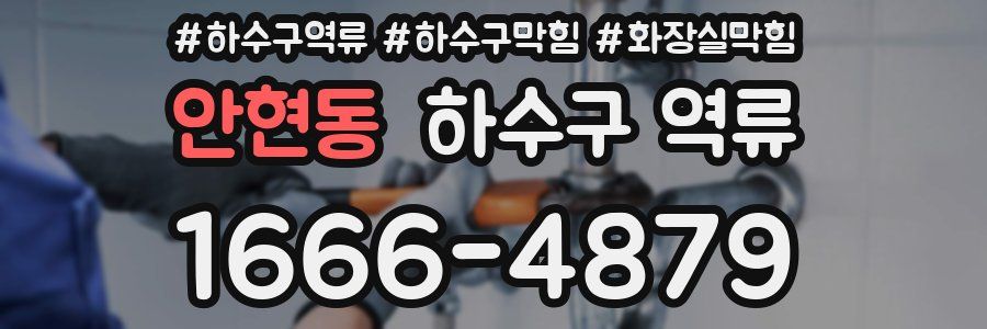 안현동 하수구 역류