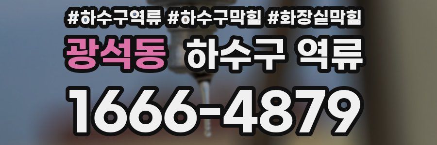 광석동 하수구 역류