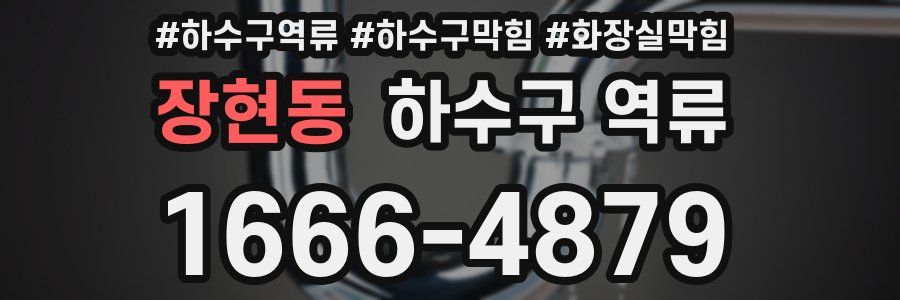 장현동 하수구 역류