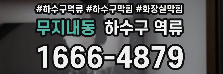 무지내동 하수구 역류