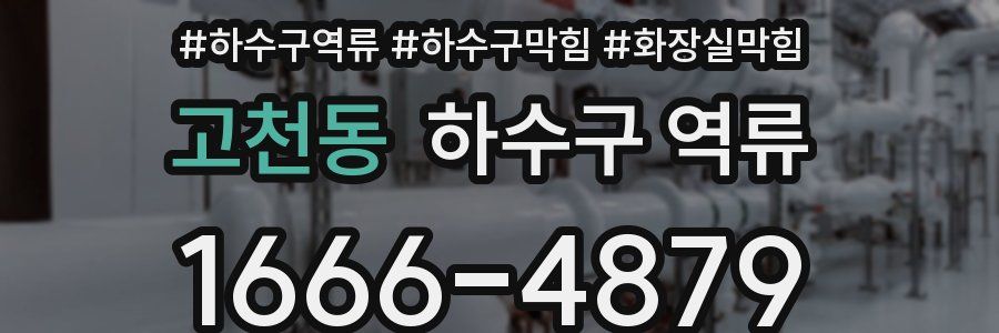 고천동 하수구 역류