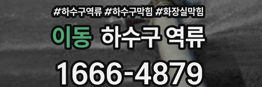 이동 하수구 역류