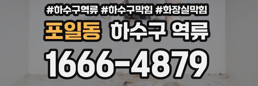 포일동 하수구 역류