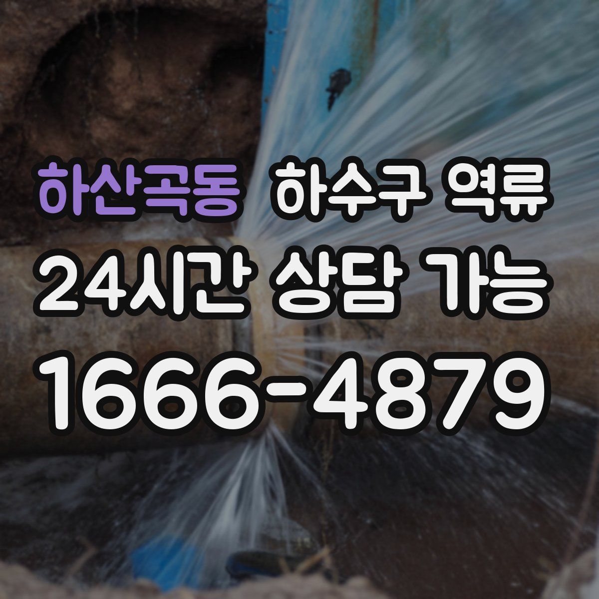 하산곡동 하수구 역류