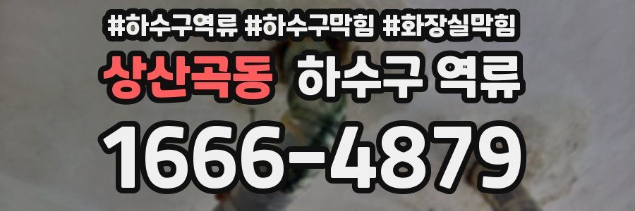 상산곡동 하수구 역류