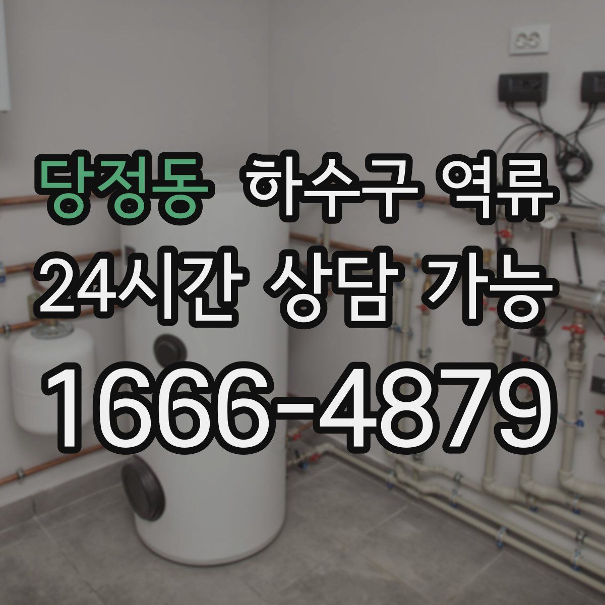 당정동 하수구 역류