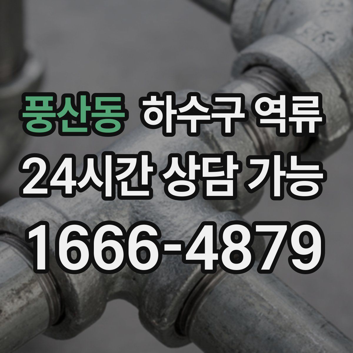 풍산동 하수구 역류