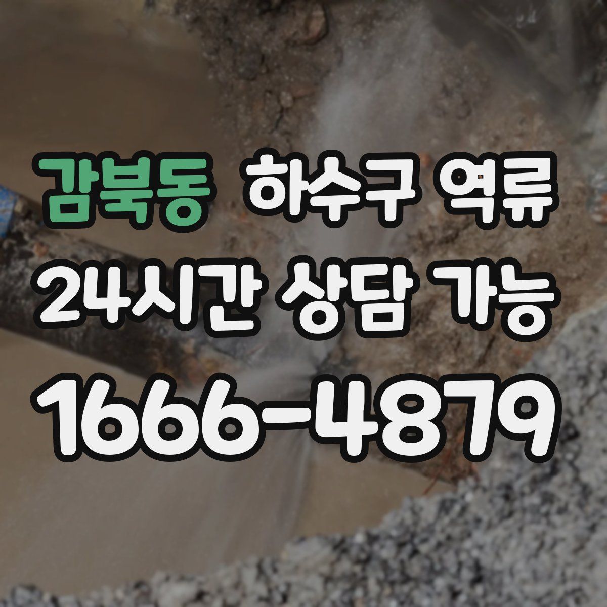 감북동 하수구 역류