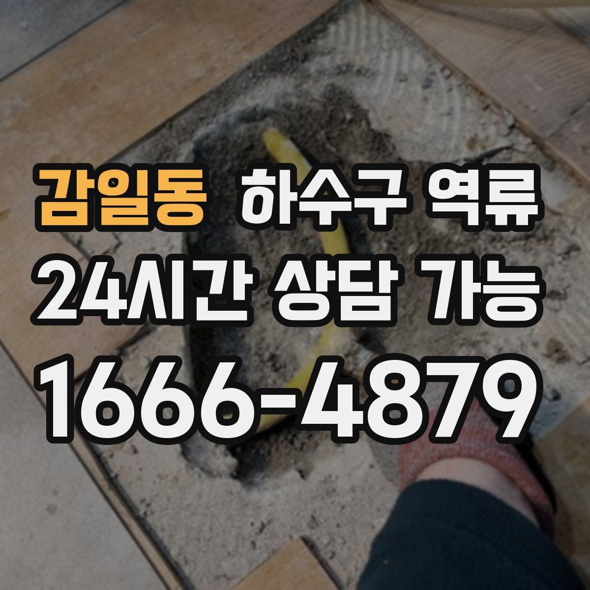 감일동 하수구 역류