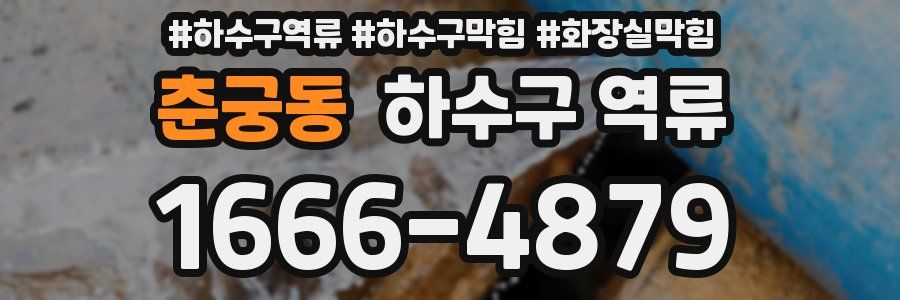 춘궁동 하수구 역류