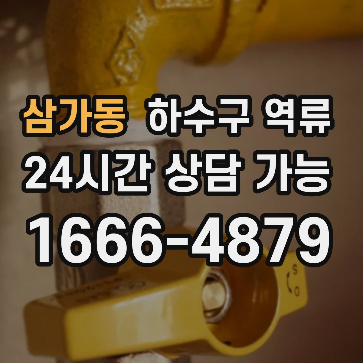 삼가동 하수구 역류