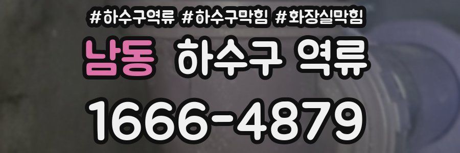 남동 하수구 역류