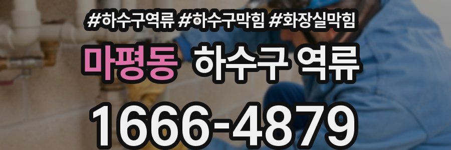 마평동 하수구 역류