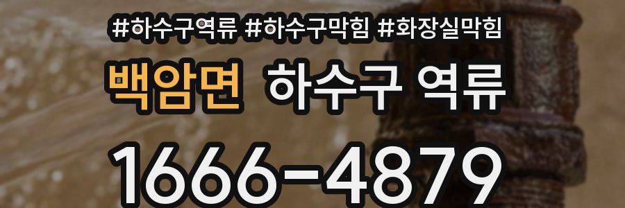 백암면 하수구 역류