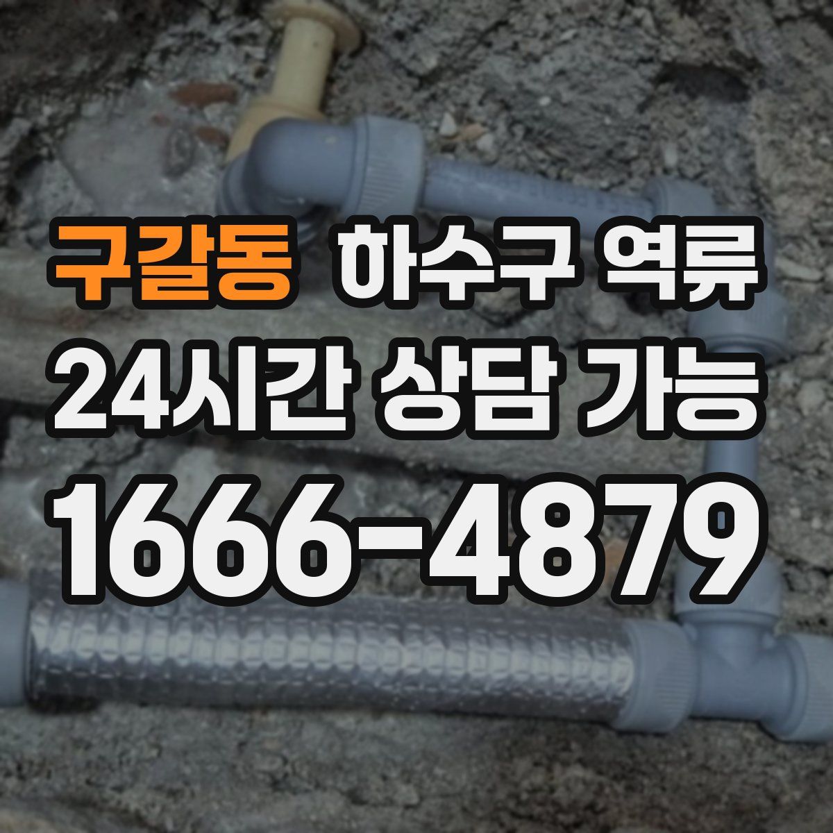 구갈동 하수구 역류