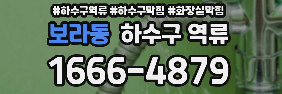 보라동 하수구 역류