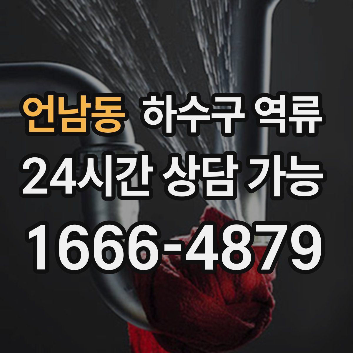 언남동 하수구 역류