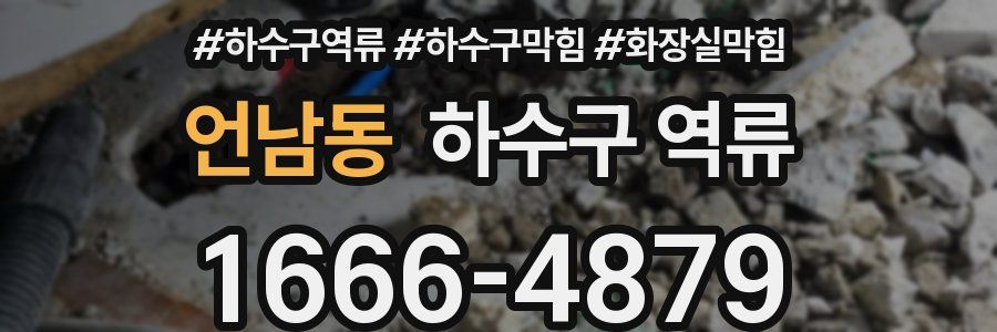 언남동 하수구 역류