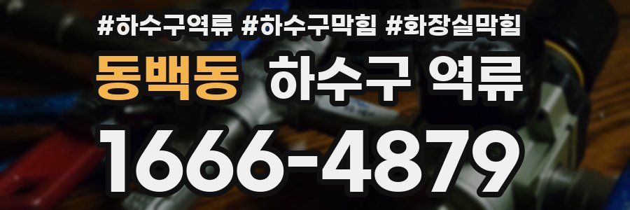 동백동 하수구 역류