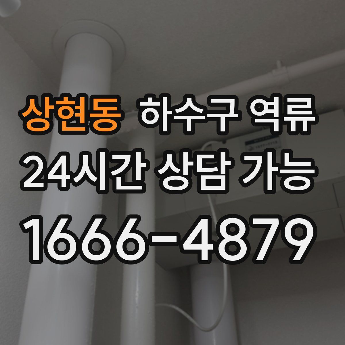 상현동 하수구 역류