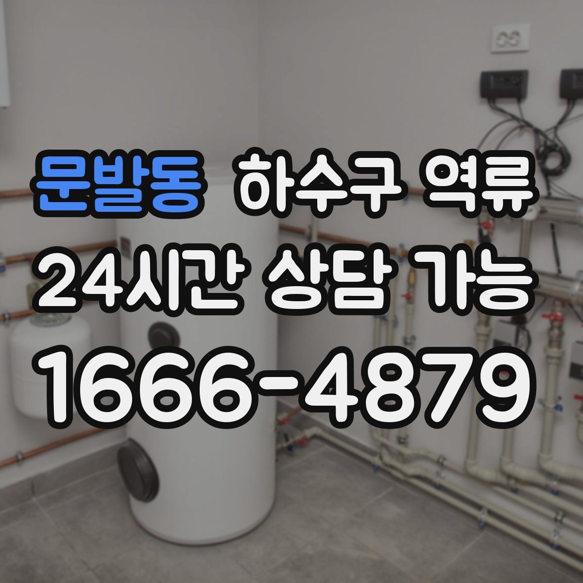 문발동 하수구 역류