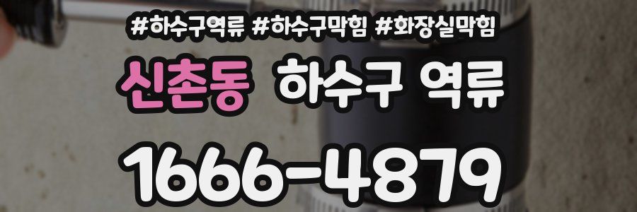 신촌동 하수구 역류