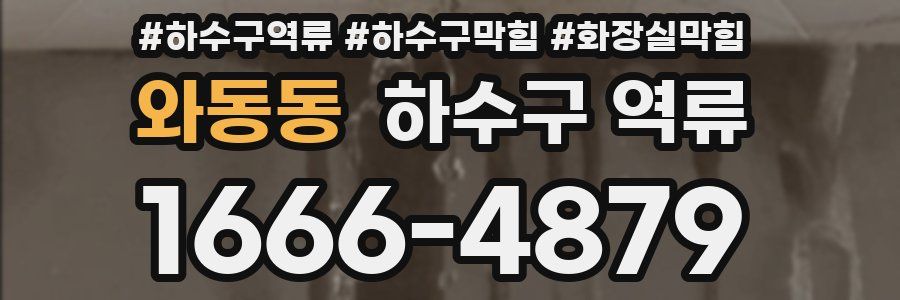 와동동 하수구 역류