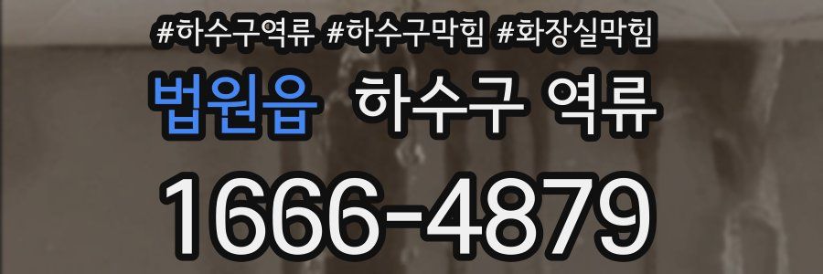 법원읍 하수구 역류