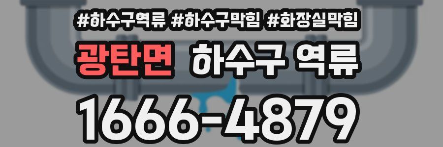 광탄면 하수구 역류