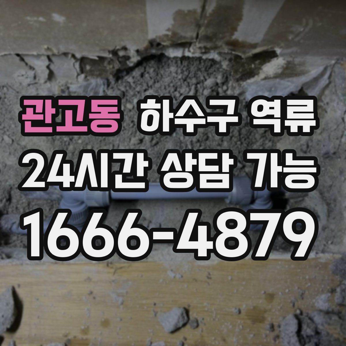 관고동 하수구 역류