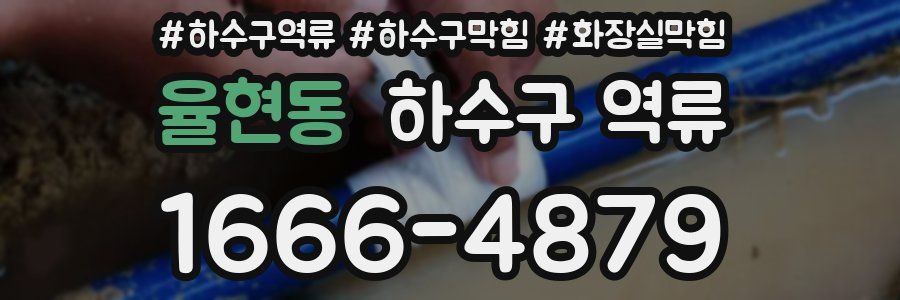 율현동 하수구 역류