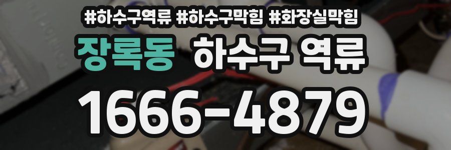 장록동 하수구 역류