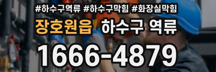 장호원읍 하수구 역류