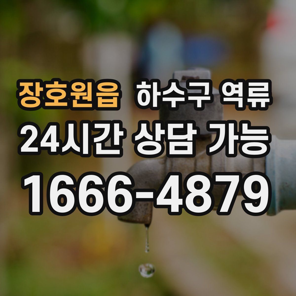 장호원읍 하수구 역류