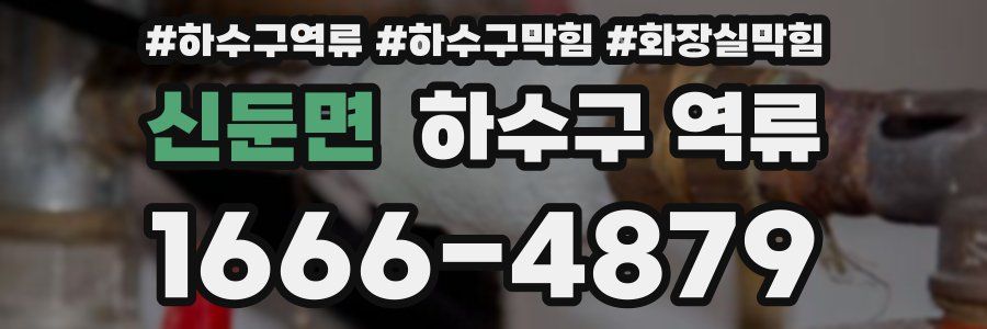 신둔면 하수구 역류