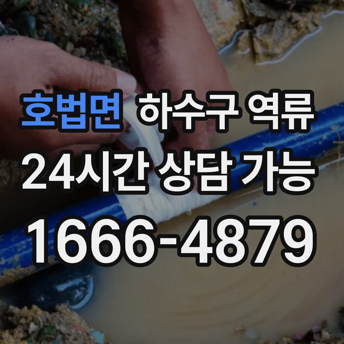 호법면 하수구 역류