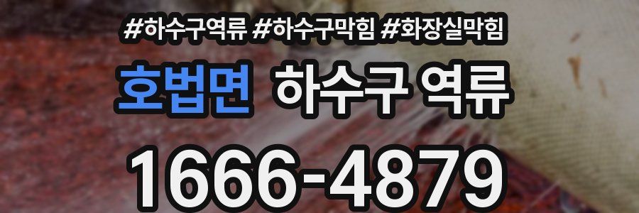 호법면 하수구 역류