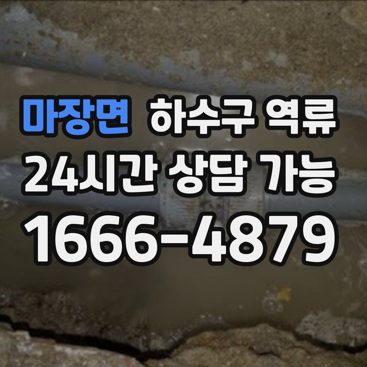 마장면 하수구 역류