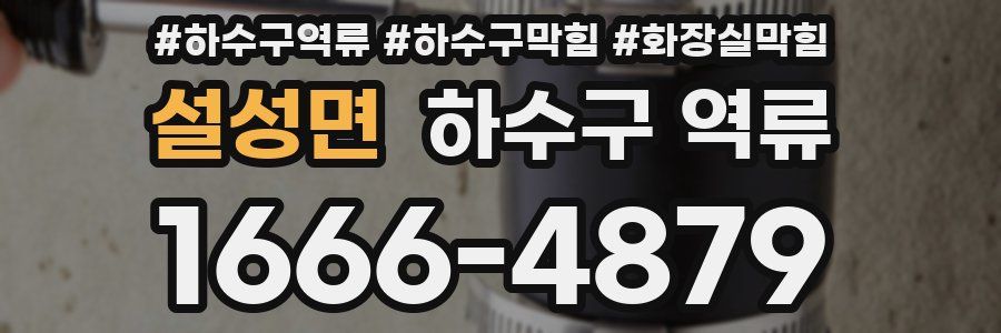 설성면 하수구 역류