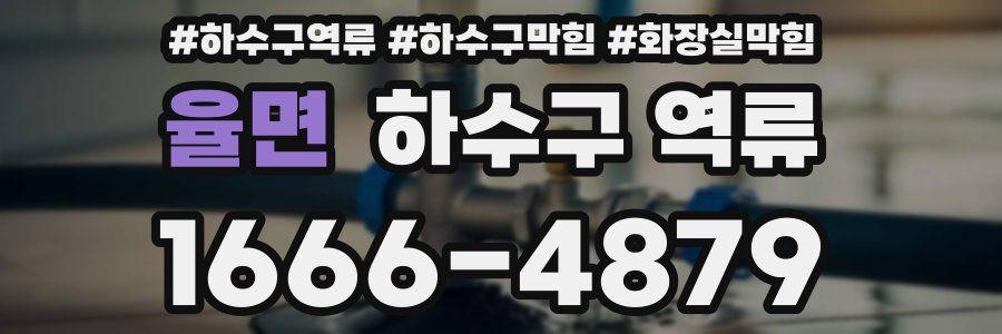 율면 하수구 역류