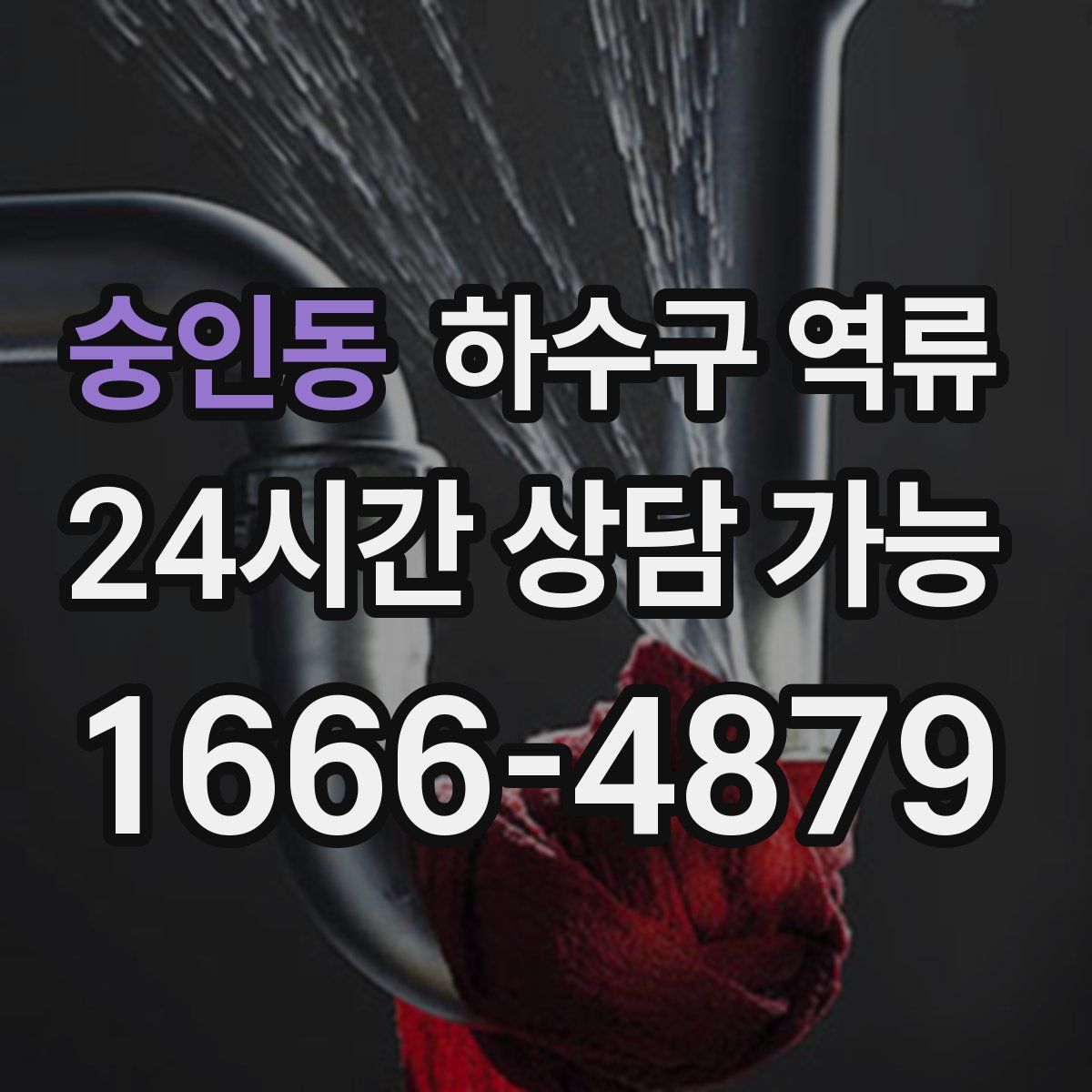 숭인동 하수구 역류