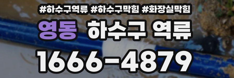 영동 하수구 역류