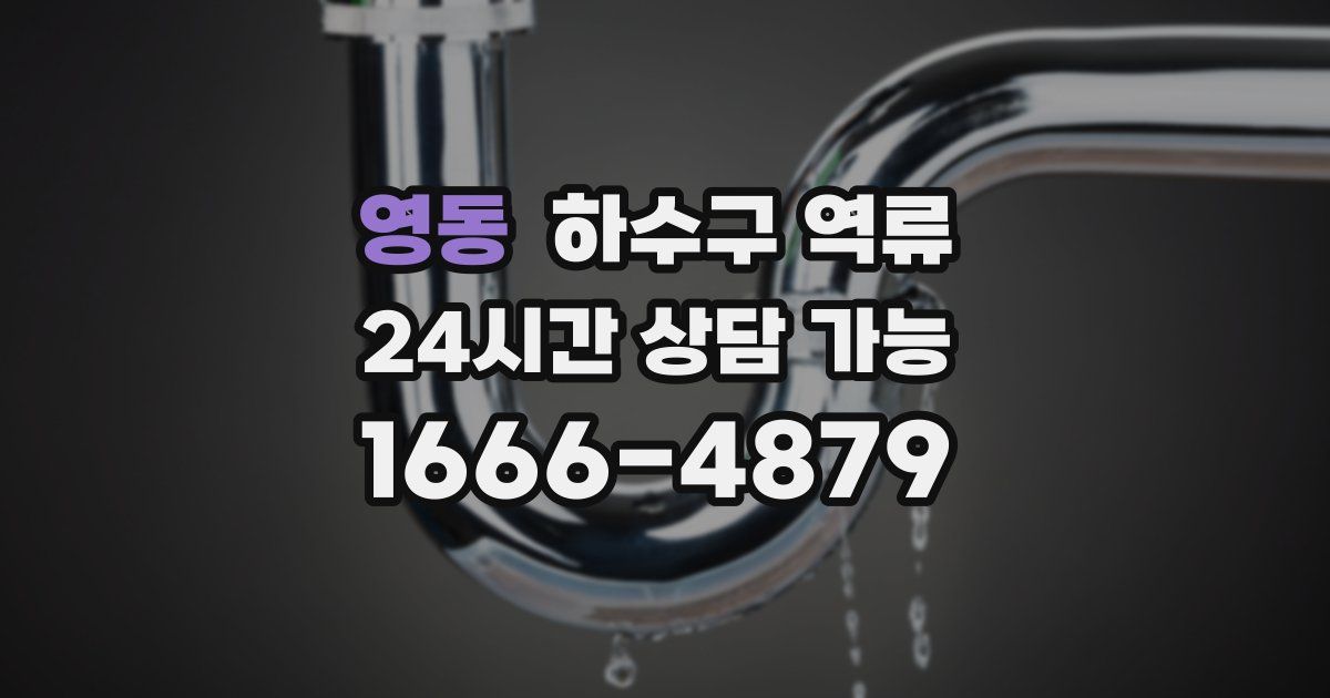 영동 하수구 역류