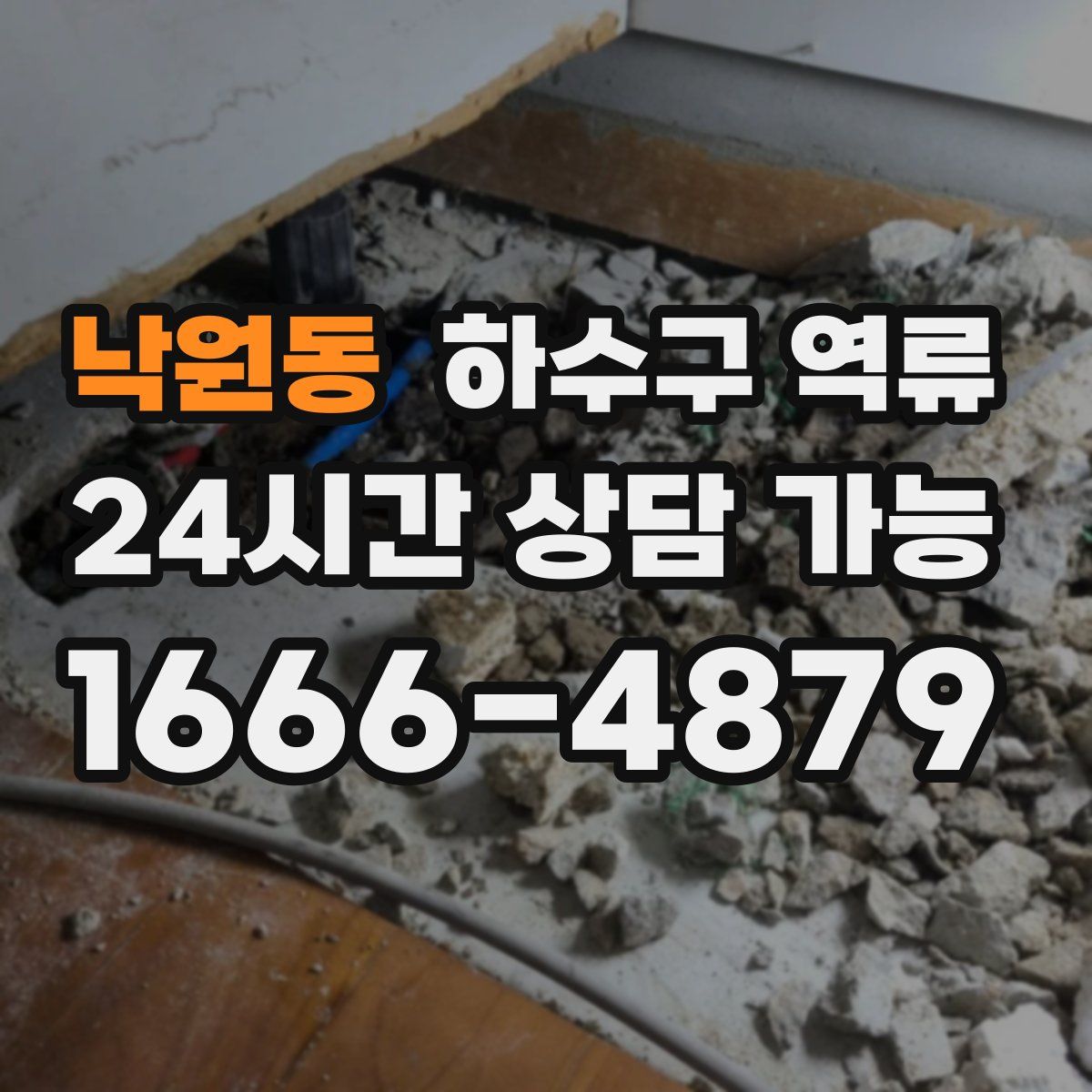 낙원동 하수구 역류