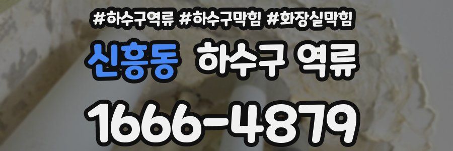 신흥동 하수구 역류