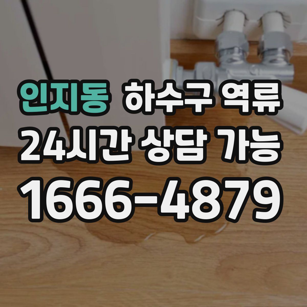 인지동 하수구 역류