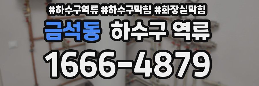 금석동 하수구 역류